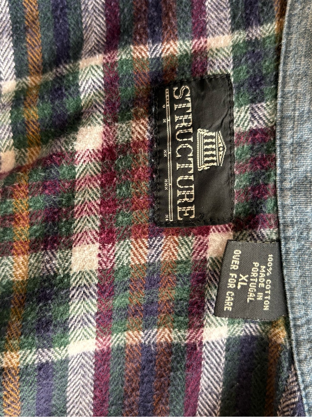 Vintage 90s Grunge Indie Sleeze Oversize Plaid XL - Picture 7 of 7